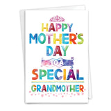 Mother'S Day Grandma Greeting Card With 5 X 7 Inch Envelope For Women (1 Card) Special Grandmother C8483Mgg