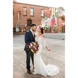 Flora Bride-to-Be Balloons – 38" Champagne Bottle Foil Balloons, Bachelorette & Bridal Shower Party Decor, 5-Pack