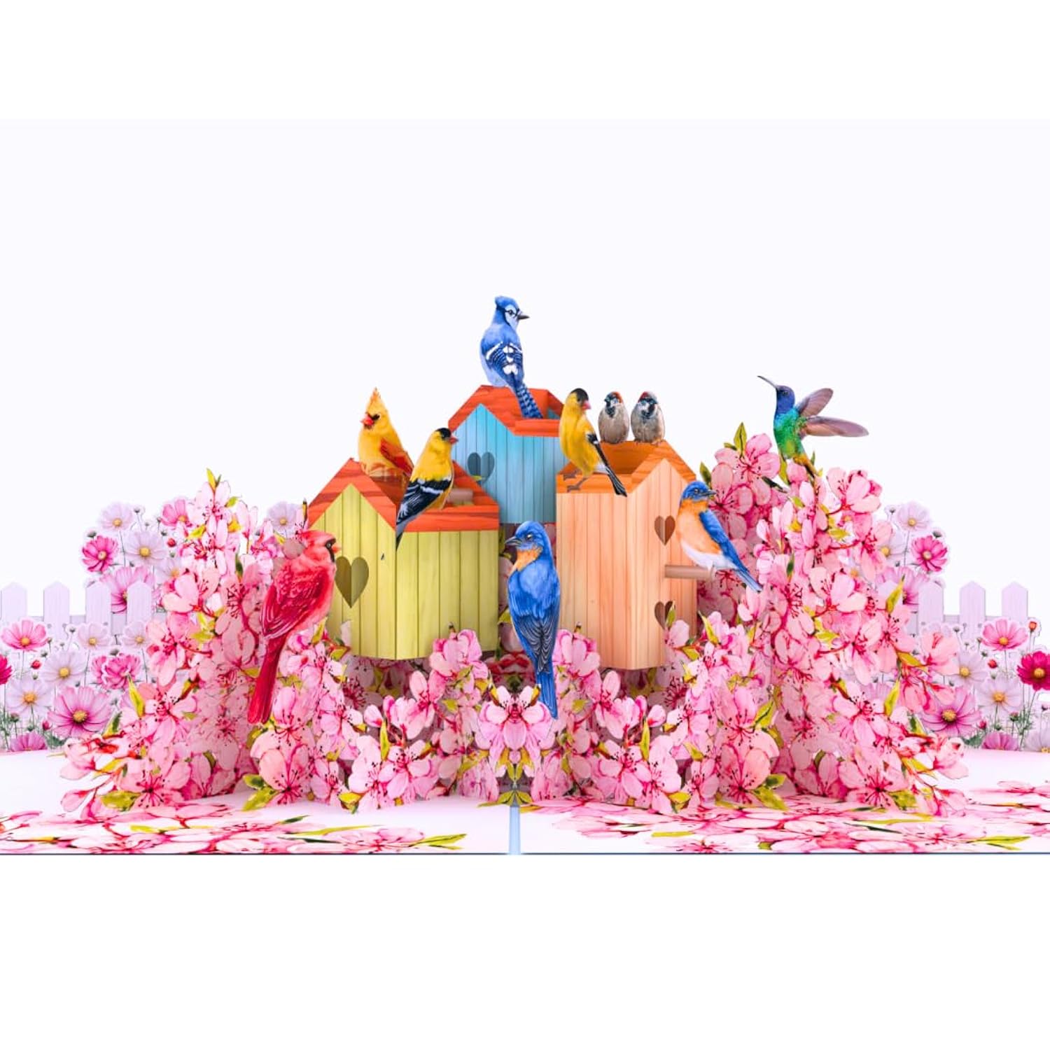 - Pop Up Birthday Day Card, 6X8 Inches Birdhouse Flower Birthday Card For Mom, Wife, Daughter, Grandma, Thank You Gift For Women With Envelope
