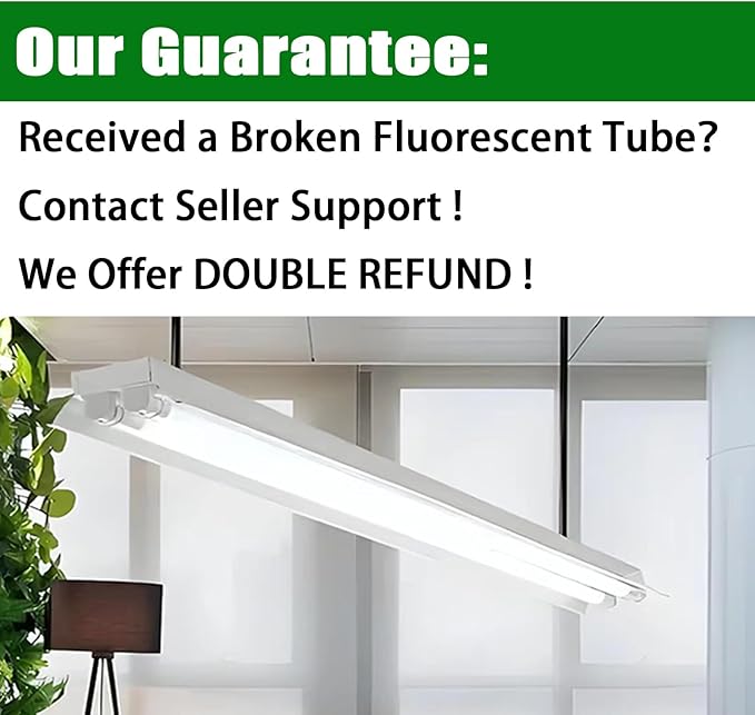25 Pack F54T5 HO Fluorescent Tube Lights 54W 46 Inch 4100K Cool White G5 Base 4300LM