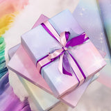 Girls Christmas Wrapping Paper, Birthday Wrapping Paper In Gradient Rainbow, Popular Gift Wrapping Papers For Birthday, Wedding, Anniversary, Wedding, Anniversary, Gift Wrapping Supplies - 27.6X19.7 Inch