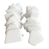 Selected Flat White Painting Marble Santorini Stone, Suitable For Painting Activities, Craft Petroglyphs, Home Decoration Benevolent Stone, 1.5-2.5 Inches Irregular Diy Painting Rock Supplies (24Pcs)