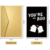 Cute Ghost Anniversary Card For Wife Husband, Funny Halloween Birthday Card, Spooky Valentines Day Card, You Are My Boo