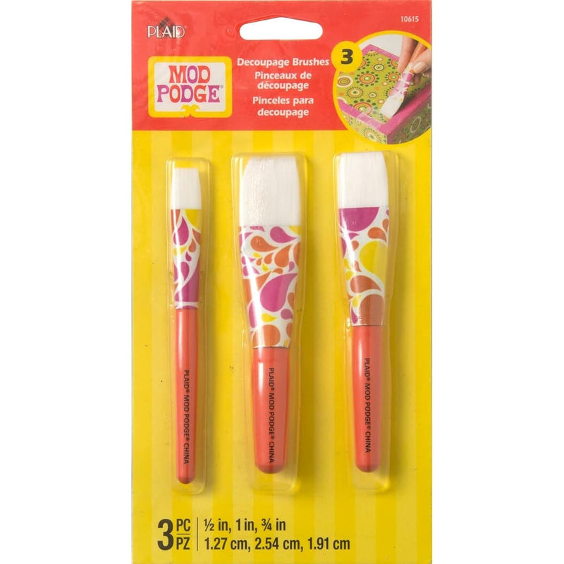 10615 3 Piece Short Handle Brush Set