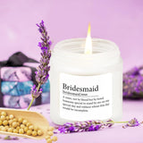 Bridesmaid Gifts Scented Candle Lavender - Matron Of Honor Gifts For Bridesmaids Matron Of Honor Proposal Gift Maid Of Honour Proposal Gift Soy Candle 4Oz