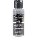 DecoArt Americana Multi-Surface Satin Acrylics Paint, 2-Ounce, Dolphin