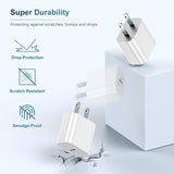 20W USB C Fast Charger with 6FT Type C to C Cable for iPhone Samsung iPad