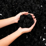 Rose Petals Black 2500 Pcs Artificial Fake Flowers Faux Silk Romantic Wedding Proposal Anniversary Valentines Day Love Night Bedroom Decoration
