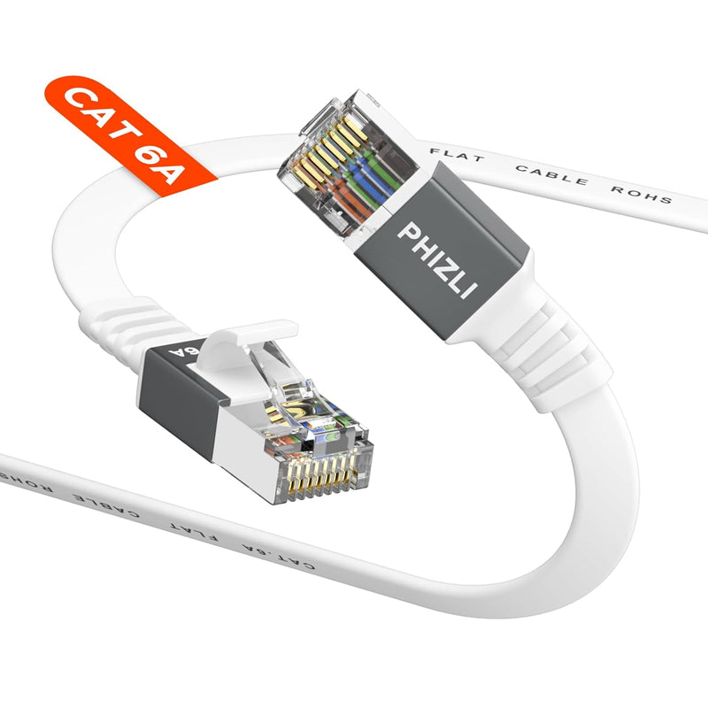 Ethernet Cable 3Ft Cat6A,Cat6 Internet High Speed Flat Network Cable With Rj45
