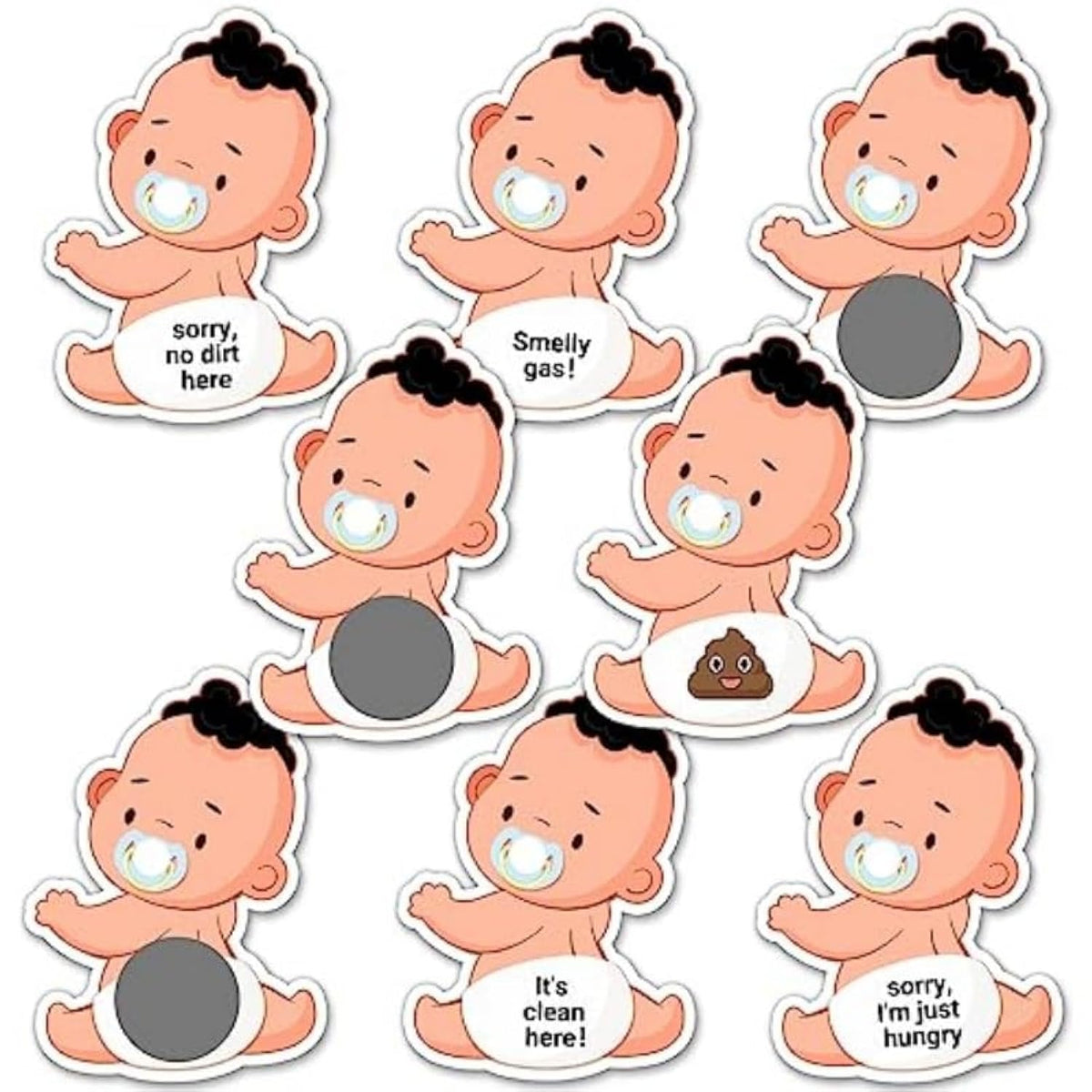 40-Piece Baby Shower Scratch-Off Game – Fun Gender Reveal Party Supplies With 5 Winner Cards – Designed For Gender Reveal Parties, Baby Showers, And Pregnancy Announcements