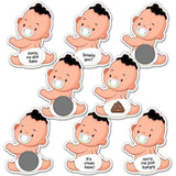 40-Piece Baby Shower Scratch-Off Game – Fun Gender Reveal Party Supplies With 5 Winner Cards – Designed For Gender Reveal Parties, Baby Showers, And Pregnancy Announcements