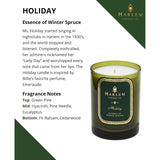 Holiday Luxury Candle, 11 Oz Glass Jar, Double Wick, Soy Wax, Gift Box, Wild Berry, Rose, Absinthe, Angelica, Strawberry Musk, And Birchwood, 80 Hour Burn