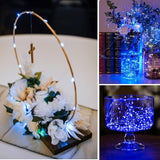 16 Pack Battery Operated LED Fairy Lights 10FT 30 LED Copper Wire String Lights IP65 Waterproof Mason Jar Lights Bendable Twinkle Lights for Indoor Outdoor Christmas Wedding Party Camping Decor