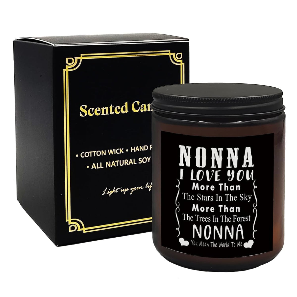 Nonna Gifts, Nonna I Love You Scented Soy Jar Candles, Grandma Candle