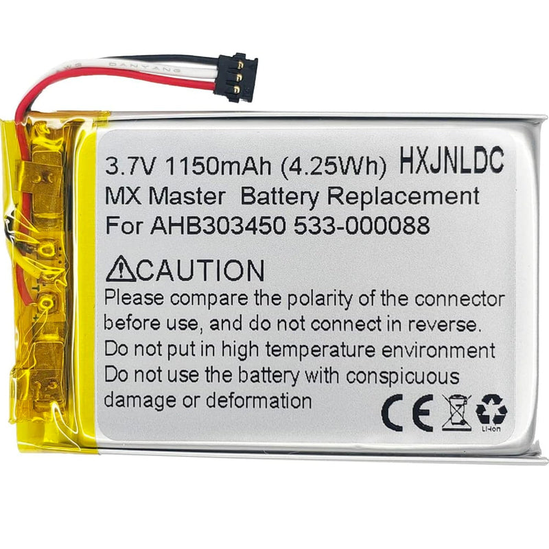 Dc 3.7V 1150Mah Lithium Polymer Rechargeable Battery For Logitech Wireless Mou