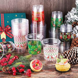 120 Pieces Christmas Sweater Plastic Cups 16 Oz Christmas Disposable Plastic Cups Xmas Tree Santa Reindeer Snow Drinking Cups For Christmas Party Supplies, Merry Christmas Party Decorations