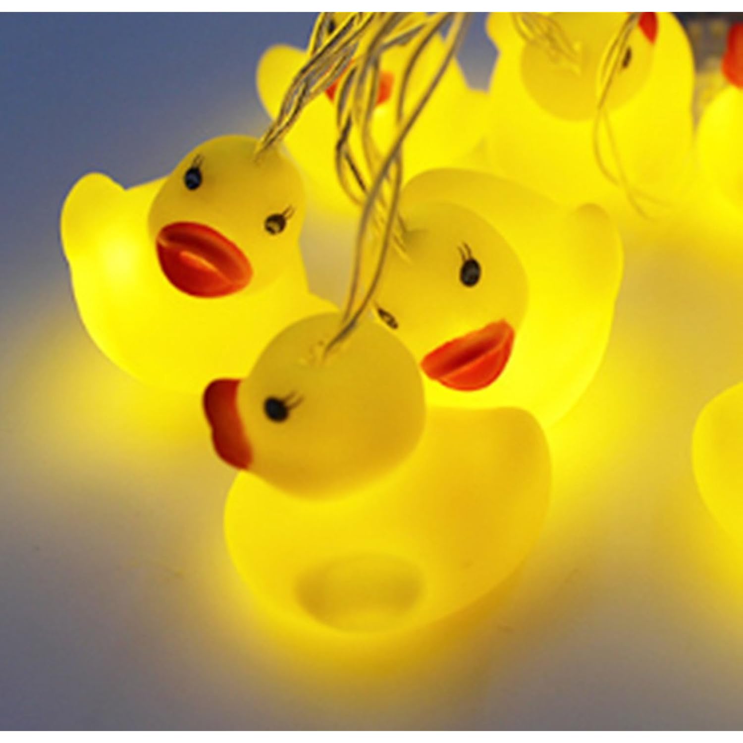 1.5 Meter Battery Powered Cute Animal Duck Shape 10 Led Fairy Lights String Lights For Halloween Christmas Thanksgiving