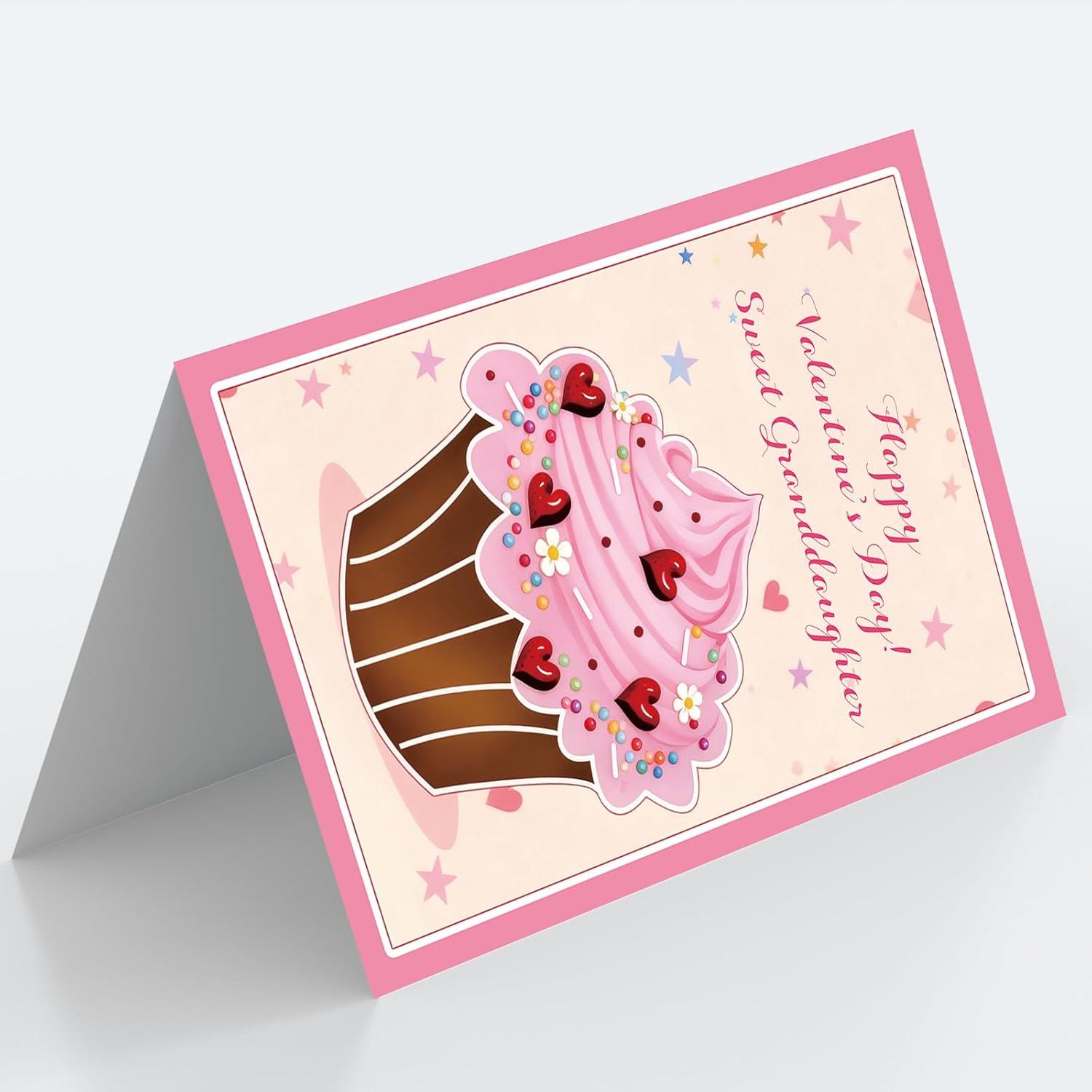 Cute Cake Valentine’S Day Card Gifts For Granddaughter?Sweet Valentines Day Gifts For Her Girl Kids From Grandma Grandpa Grandparents