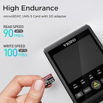 256GB Industrial microSD Card, U3 A2 V30, 4K, High Speed, Adapter Included