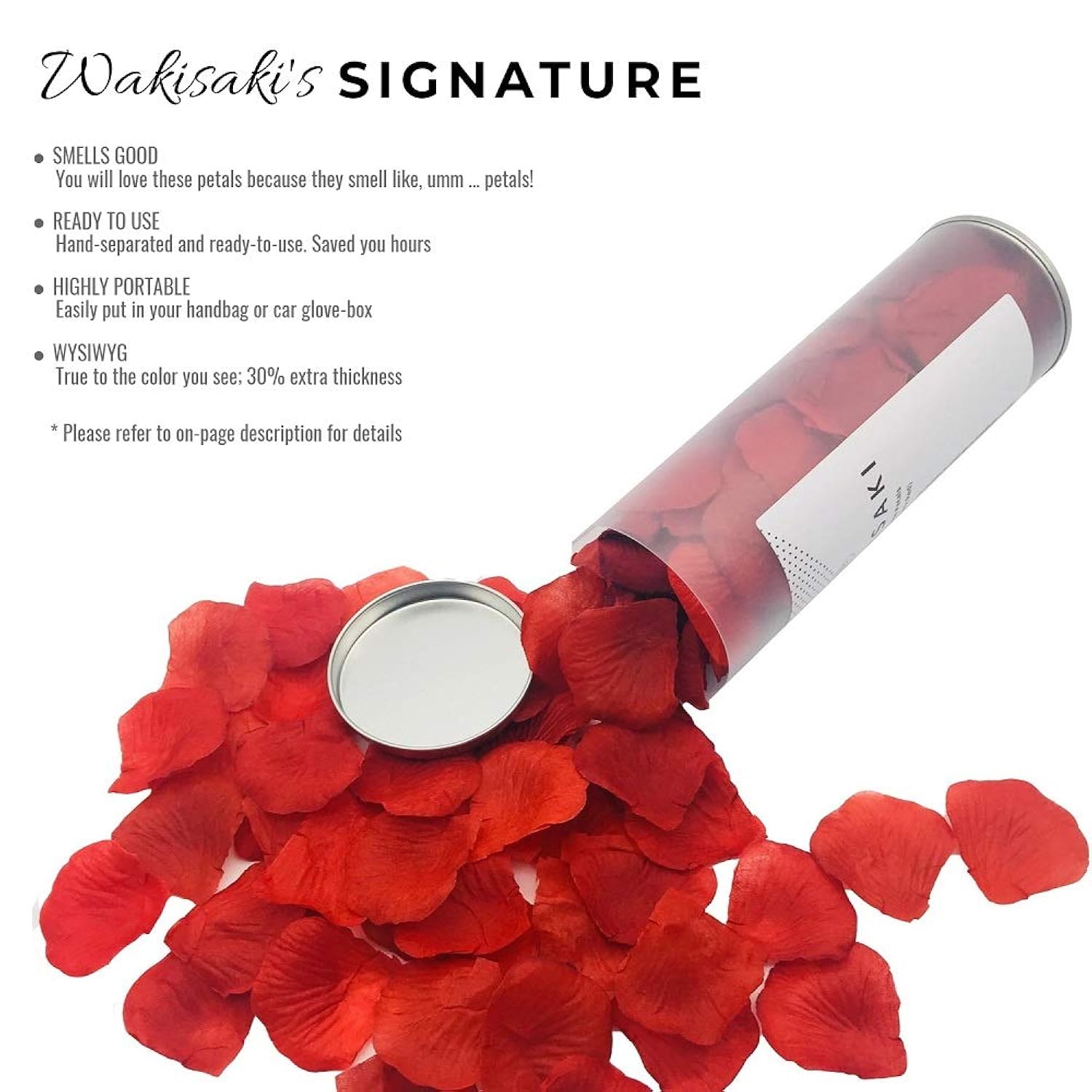 (Pre-Separated, Scented) Artificial Silk Rose Petals For Wedding Flower Petals For Romantic Special Night, For Proposal, Anniversary (1,000 Pcs, Dark Red)