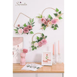 Artificial Flowers Dusty Pink Silk Fake Flowers For Diy Wedding Bouquets Cake Flowers Spring Decor Table Centerpieces Arrangements Baby Shower Decoration