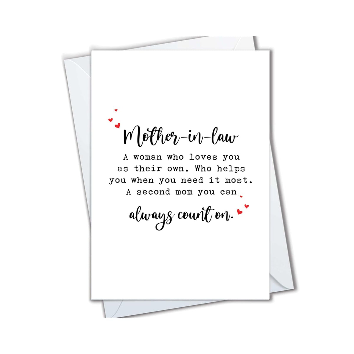 | Birthday Card For Mother In Law, Funny Card For Mil, Mother'S Day Gift For Mother-In-Law From Daughter Or Son In Law (Can Always Count On)