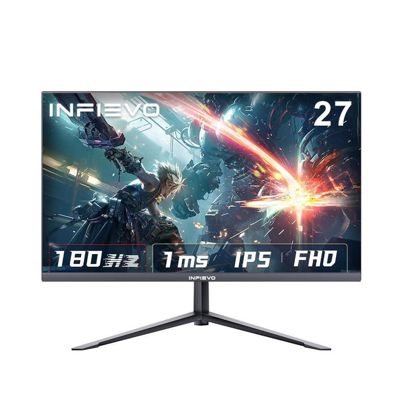 Gaming Monitor 27 Inch Fhd 1080P Computer Monitor 180Hz Ips 1Ms, Freesync, Ult