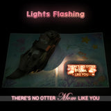 Otter Pop Up Mother'S Card For Mom, Lights & Music 3D Happy Mothers Day Card From Son Daughter, Cute Mother Day Greeting Card For Mother, There’S No Otter Mom Like You