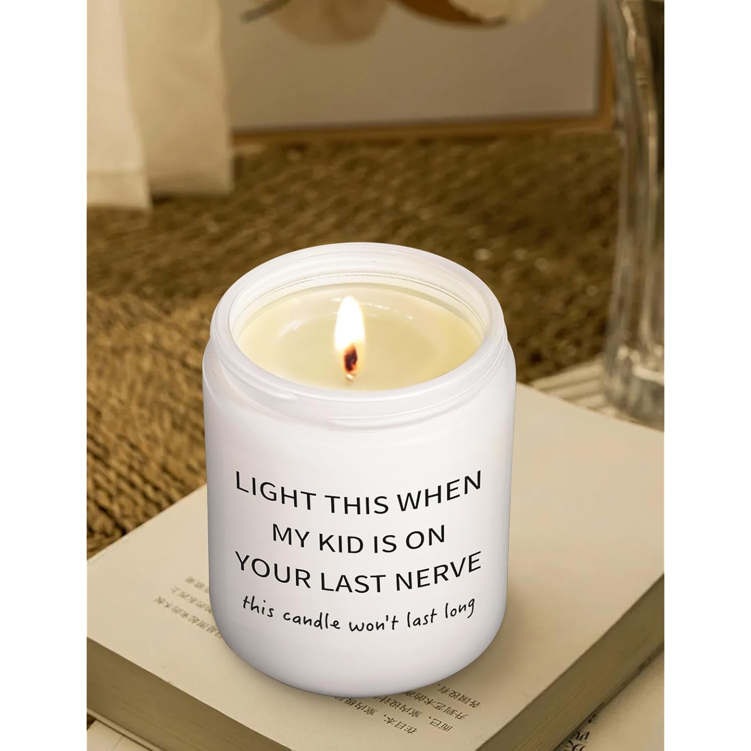 Preschool Teacher Gifts For Women Men, Christmas Gifts For School Bus Driver Daycare Provider Nanny Babysitter Caregiver, Thank You Present For Teachers Appreciation Lavender Scented Candle