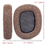 G933 G633 Replacement Earpads Ear Cushions Compatible With Logitech G933S G633S G935 635 Gaming Headset Upgrade Ear Pads Parts (Brown Fabric+Headband)