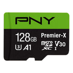 128GB Premier-X microSDXC, 100MB/s, U3, V30, A1, 4K UHD, Full HD, Black