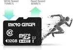 Micro Center 32GB Class 10 MicroSDHC 2-Pack, 80MB/s, UHS-I, C10, U1, Adapter