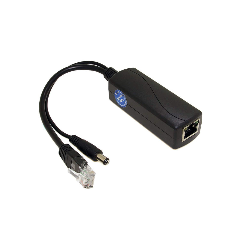 Gigabit Poe Splitter 48V To 12V 2A, 5.5X2.5Mm Dc Ieee 802.3Af/At Standard Powe