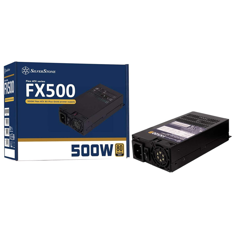 SilverStone Technology FX500-G, 500W Flex ATX 80 Plus Gold Power Supply, SST-F