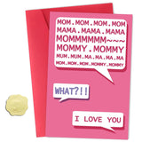 Funny Birthday Card For Mom, Mom Birthday Card For Mother Wife Her, Thank You Card For Grandma Stepmom, Cute Greeting Card For Parents, Mother'S Day Card From Kids