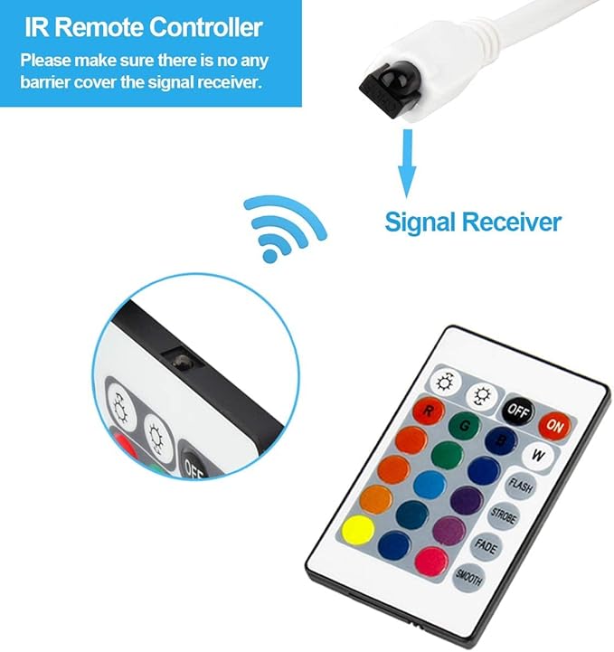 4 Key IR Remote Controller DC 12V 6A RGB LED Strip Light Dimmer Box for SMD 3528 5050 Lights