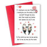 Valentine'S Day Card For Him Her, Romantic Greeting Card For Boyfriend, Wife, Anniversary, Birthday, Love Card