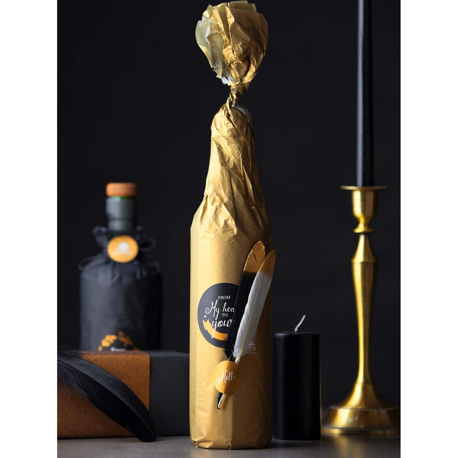 Gift Wrapping Tissue Paper - Metallic Gold Tissue Paper For Diy Crafts,Pack Bags - 19.5 X 27.5 Inches -25 Sheets