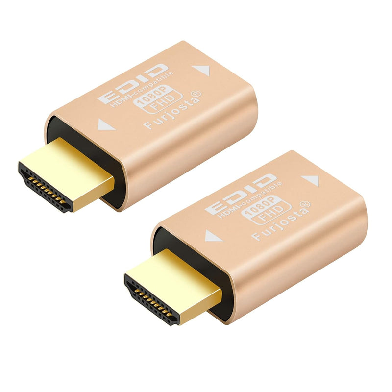 Hdmi Edid Emulator Pass-Through 1080 Adapter Ultra Thin Aluminum Fit Headlessk