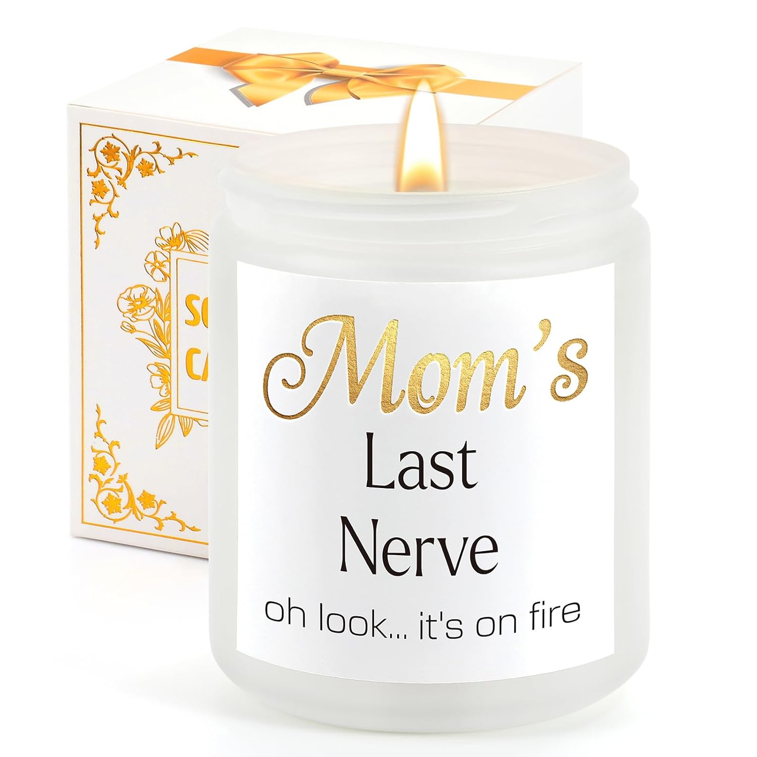 Mom'S Last Nerve Candle-Best Mom Gifts,Gifts For Mom From Daughter Son-Funny Mom Gifts,Mom Birthday Gifts,Mothers Day Gifts,Christmas Gifts,Valentine'S Day For Mom Stepmother Adoptive Mother