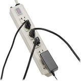 Heavy Duty 20 Amp Power Strip 6 Outlet Metal Under Desk Wall Mount 6Ft Cord TLM615NC20