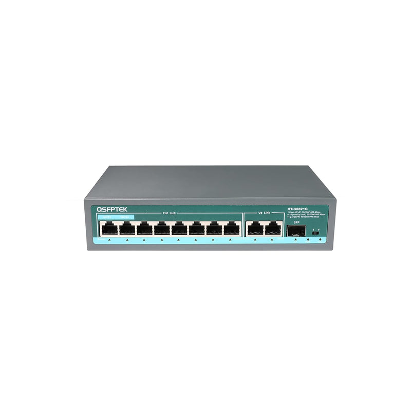 8Ge Poe+2Ge+1Ge Ai Poe Switch, 8 Port Poe Switch With 2 100/1000Mbps Uplink, 1