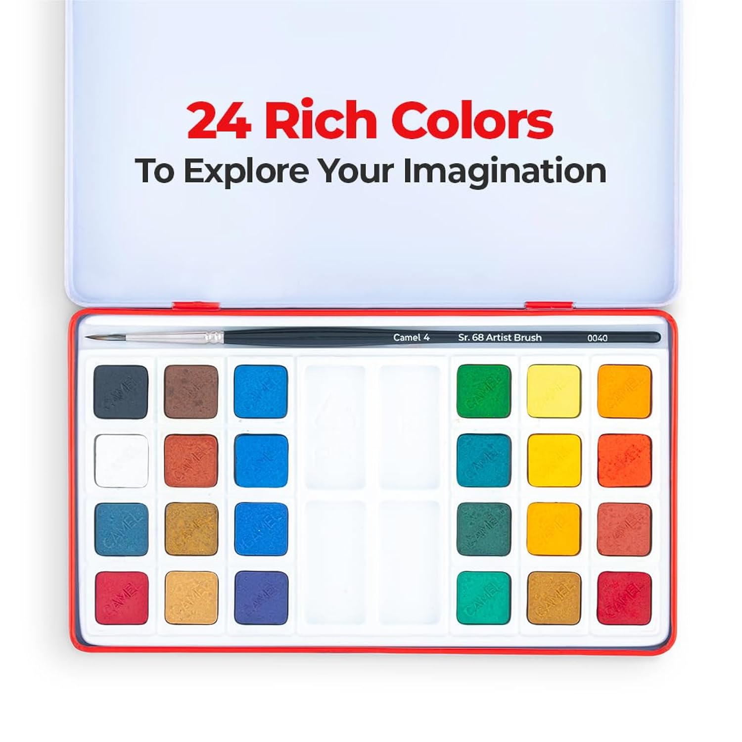 Camel Artist Water Colour Cake Set - Pack of 24 (Blue)