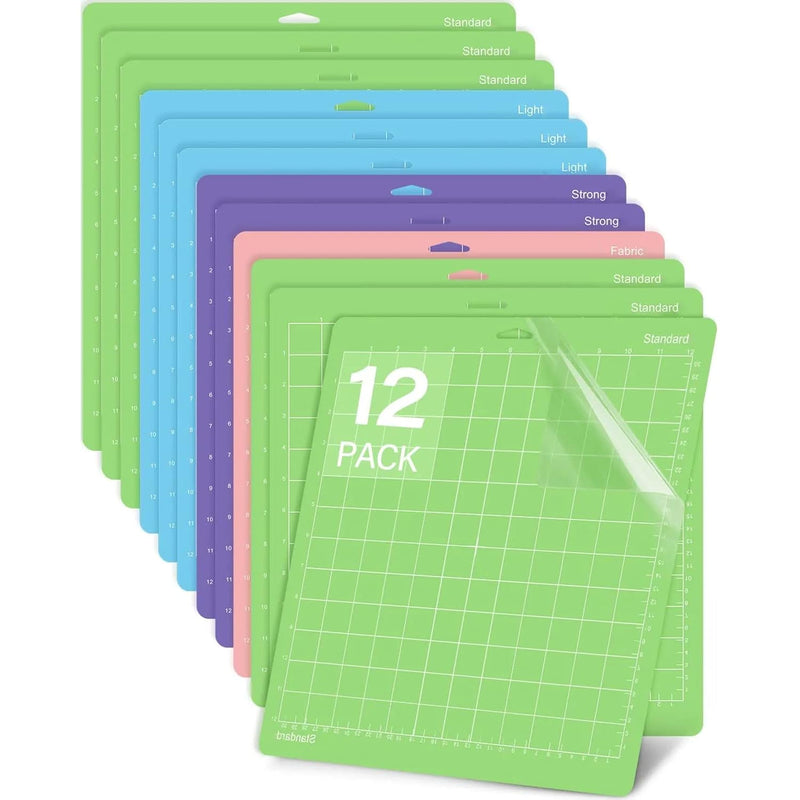 Cutting Mat For Cricut Maker 3/Maker/Explore 3/Air 2/Air/One 12 Pack 12X12 Var