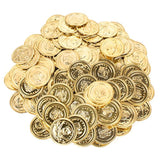 240 Piece Pirate Treasure Set Gems And Plastic Golden Coins Theme Party Favor Pack Decorating Supplies By