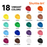 Acrylic Paint, 18 Colors Acrylic Paint Pouches (120Ml/4.06Oz), Artist Grade Paint Set, Rich Pigments, Non-Toxic For Artists, Beginners And Kids On Rocks Crafts Canvas Wood Ceramic