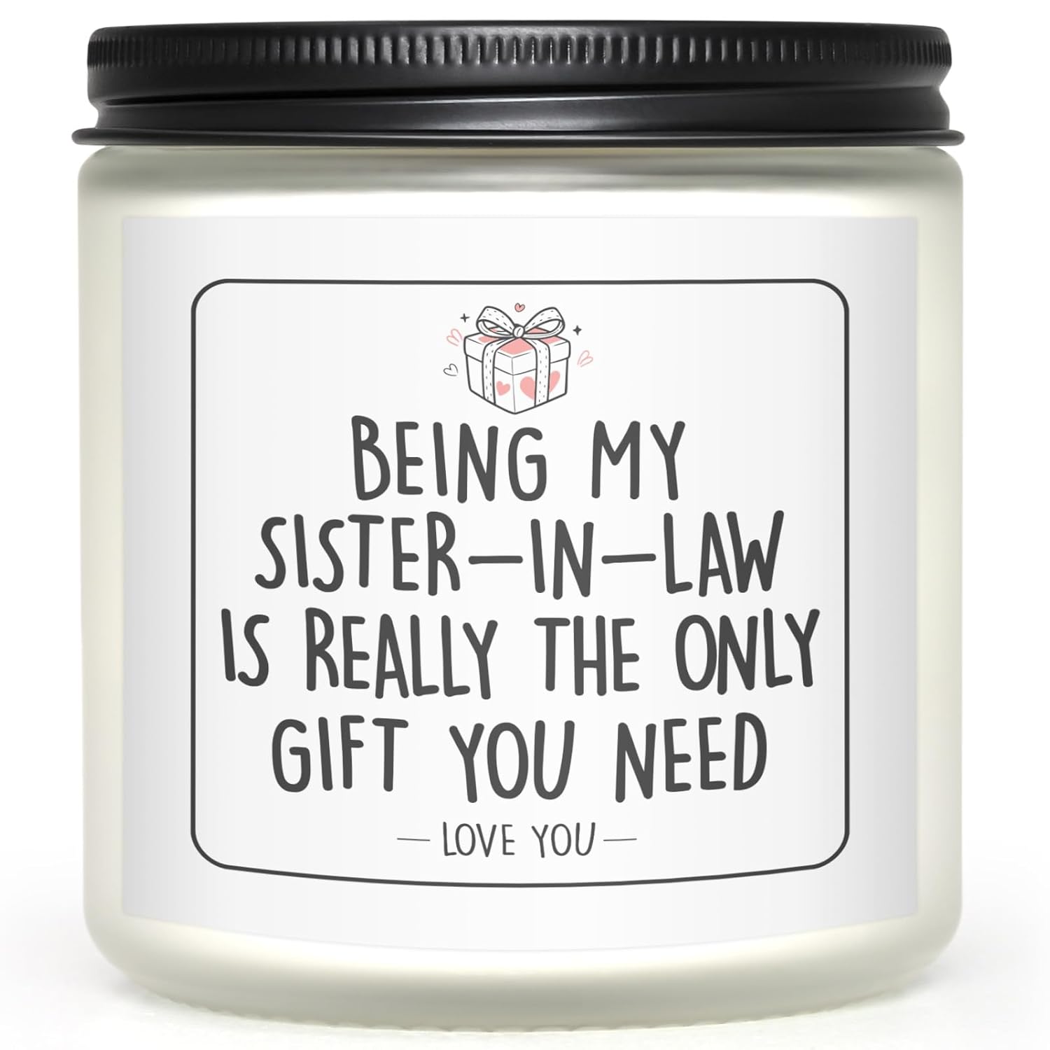Gifts For Sister In Law, Funny Bride Lavender Soy 7 Oz Candle-Being My Sister-In-Law Is Really, Best New Sister In Law Gifts Ideas For Christmas Birthday Valentine'S Day(White)