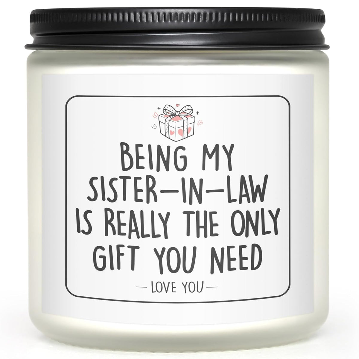 Gifts For Sister In Law, Funny Bride Lavender Soy 7 Oz Candle-Being My Sister-In-Law Is Really, Best New Sister In Law Gifts Ideas For Christmas Birthday Valentine'S Day(White)