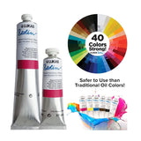 Lukas Berlin Pro Artists Water Mixable Oil Paint 200 ml Tube Rose Madder, Water Soluble, Lightfast Pigments, Quick Drying, Easy Clean-Up, Eco-Friendly, Professional Quality, 40 Color Range