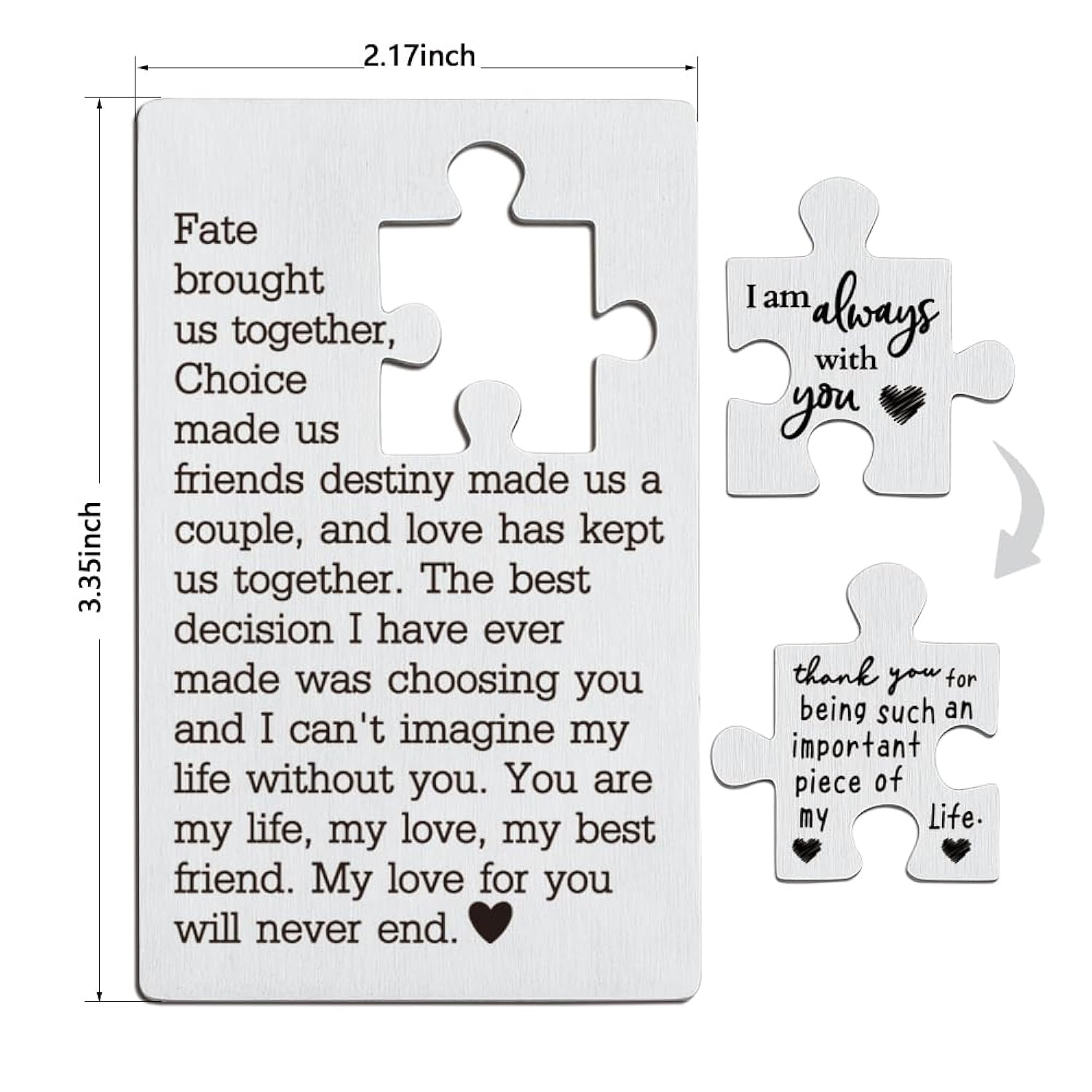 Husband Birthday Card From Wife, Anniversary Birthday Cards For Husband, Wedding New Relationship Love Note For Him Boyfriend Christmas Valentine'S Day Wallet Insert